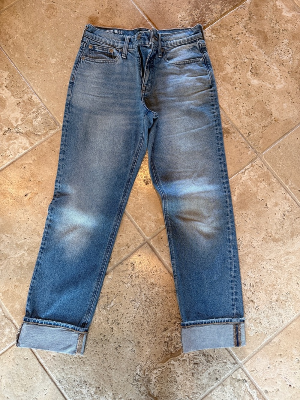 JCrew Mid Rise Straight jeams